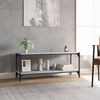 vidaXL Meuble TV Sonoma gris 100x33x41 cm Bois d'ingénierie et acier