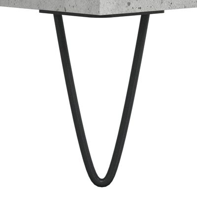vidaXL Table basse Gris béton 90x49x45 cm Bois d'ingénierie