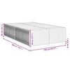 vidaXL Cadre de lit sans matelas gris clair 120x200 cm velours