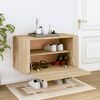 vidaXL Armoire &agrave; chaussures murale Ch&ecirc;ne sonoma 70x35x38 cm