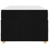 vidaXL Cadre de lit avec matelas Noir 100 x 200 cm tissu