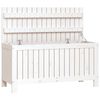 vidaXL Bo&icirc;te de rangement de jardin Blanc 108x42,5x54 cm Bois de pin