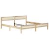 vidaXL Cadre de lit sans matelas bois de manguier massif 200 cm
