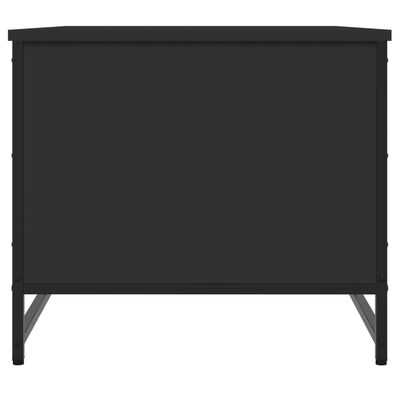 vidaXL Table basse noir 85,5x51x45 cm bois d'ingénierie