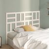 vidaXL T&ecirc;te de lit Blanc 126x4x104 cm Bois massif de pin