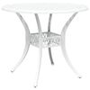 vidaXL Ensemble de salle &agrave; manger pour jardin 5 pcs Blanc Aluminium
