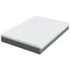 vidaXL Matelas Blanc et Gris 140 x 190 cm Tissu jacquard