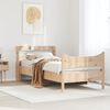 vidaXL Cadre de lit avec t&ecirc;te de lit 90x190 cm bois de pin massif