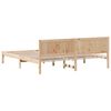vidaXL Cadre de lit Marron 180 x 200 cm Bois de pin massif