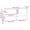vidaXL T&ecirc;te de lit Autre Blanc 180 cm Bois massif en pin