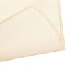 vidaXL Tapis de lit Shaggy Poils longs 3 pcs Cr&egrave;me