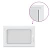 vidaXL Fenêtre de sous-sol« RISOR » 90 x 70 cm oscillo-battante DIN gauche blanche