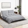 vidaXL Ensemble de housse de couette Gris 135x200 cm Coton