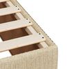 vidaXL Sommier &agrave; lattes de lit avec matelas cr&egrave;me 120x190 cm tissu