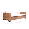 vidaXL Ensemble de canap&eacute;s 2 pcs avec coussins Rotin naturel