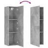 vidaXL Ensemble de meubles TV 3 pcs Gris b&eacute;ton Bois d'ing&eacute;nierie