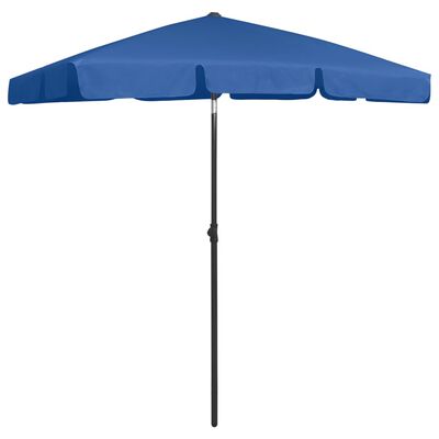 vidaXL Parasol de plage bleu azuré 180x120 cm