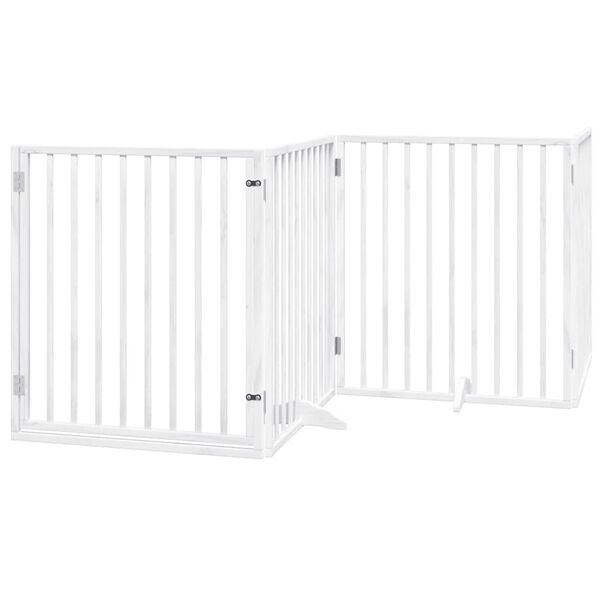 vidaXL Barri&egrave;re pour chien porte pliable 10 panneaux bois de peuplier