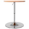vidaXL Table de bar &Oslash;60x90,5 cm bois massif de h&ecirc;tre