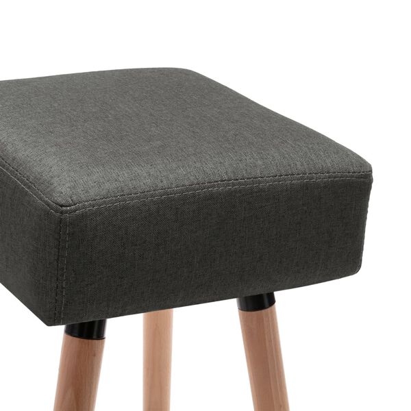 vidaXL Chaise de bar Gris fonc&eacute; Tissu