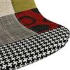vidaXL Chaises pivotantes &agrave; manger lot de 4 Patchwork Tissu
