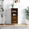 vidaXL Buffet Ch&ecirc;ne marron 34,5x34x90 cm Bois d'ing&eacute;nierie