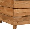 vidaXL Lit sur&eacute;lev&eacute; 150x40x72 cm bois de teck recycl&eacute; et acier