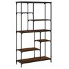 vidaXL Biblioth&egrave;que ch&ecirc;ne marron 99x35,5x176 cm bois ing&eacute;nierie acier