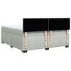 vidaXL Sommier &agrave; lattes de lit et matelas Gris clair 200x200cm Velours