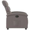 vidaXL Fauteuil inclinable Taupe Tissu