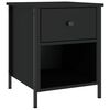vidaXL Tables de chevet 2 pcs noir 40x42x50 cm bois d&rsquo;ing&eacute;nierie