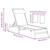 vidaXL Transats 2-personne 3 pcs Noir et anthracite Acier