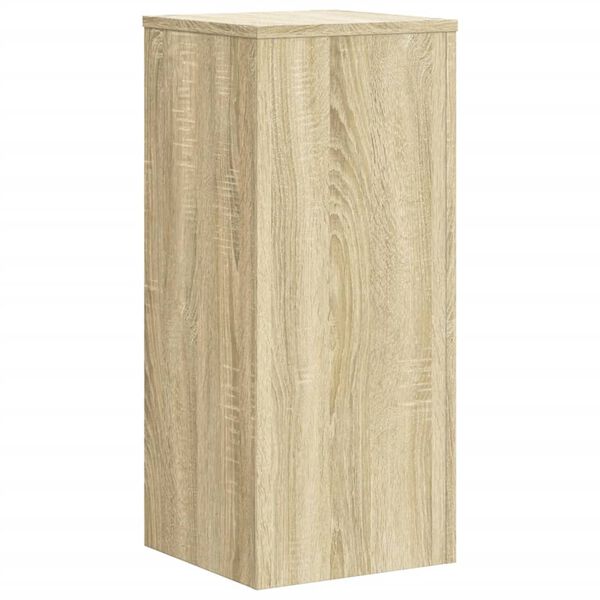 vidaXL Supports pour plantes 2 pcs ch&ecirc;ne sonoma bois d'ing&eacute;nierie