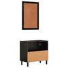 vidaXL Ensemble d'armoires de salle de bain 2 pcs bois manguier massif
