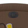 vidaXL Fauteuil inclinable de massage &eacute;lectrique marron tissu