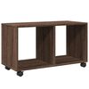 vidaXL Armoire roulante ch&ecirc;ne marron 72x33x42,5 cm bois d'ing&eacute;nierie
