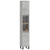 vidaXL Armoire de salle de bain gris b&eacute;ton 30x30x190 cm