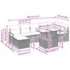 vidaXL Ensemble de canap&eacute; de jardin 8 pcs Beige Poly rotin