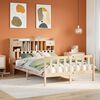 vidaXL Lit biblioth&egrave;que sans matelas 150x200 cm bois massif de pin