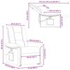 vidaXL Fauteuil inclinable de massage Marron fonc&eacute; Tissu