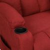 vidaXL Fauteuil inclinable Rouge bordeaux Tissu