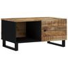 vidaXL Table basse 80x50x40 cm Bois de manguier solide et d'ing&eacute;nierie