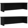 VidaXL &Eacute;tag&egrave;res de cuisine empilables 2 pcs noir 60x15x16 cm