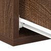 vidaXL Tables de chevet flottantes 2 pcs Ch&ecirc;ne marron 40x30x15 cm