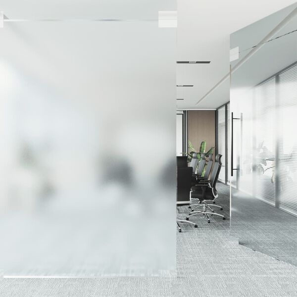 vidaXL Film de fen&ecirc;tre statique d&eacute;poli gris 90x2000 cm PVC