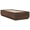 vidaXL Cadre de lit sans matelas ch&ecirc;ne marron 90x200 cm