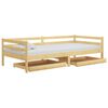 vidaXL Tiroirs de lit 2 pcs Bois de pin massif