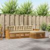 vidaXL Ensemble de canap&eacute;s d'ext&eacute;rieur 4 pcs Naturel et Beige