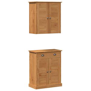 vidaXL Ensemble de mobilier de salle de bain avec &eacute;tag&egrave;re VIGO 2 pcs