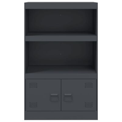 vidaXL Buffet anthracite 67x39x107 cm acier